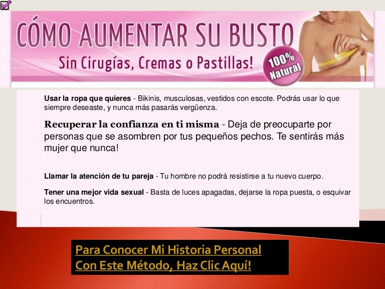 Ejercicios para hacer crecer el busto